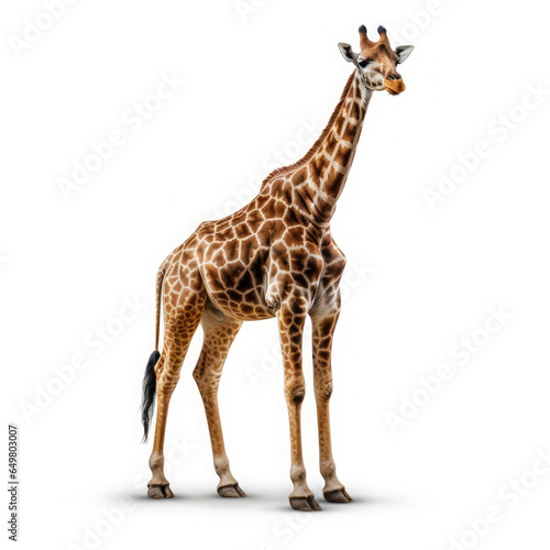 Giraffe on White background  HD