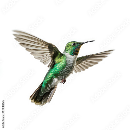 Hummingbird on White background, HD