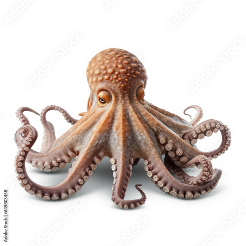 Octopus on White background, HD