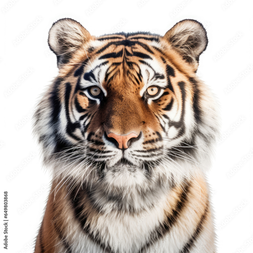 Tiger on White background, HD