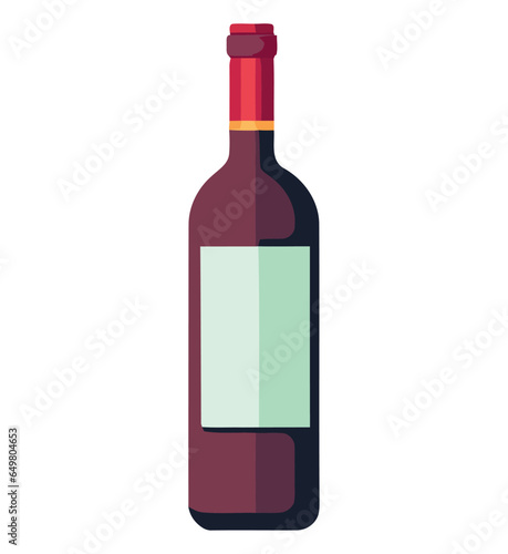Wine bottle illustration