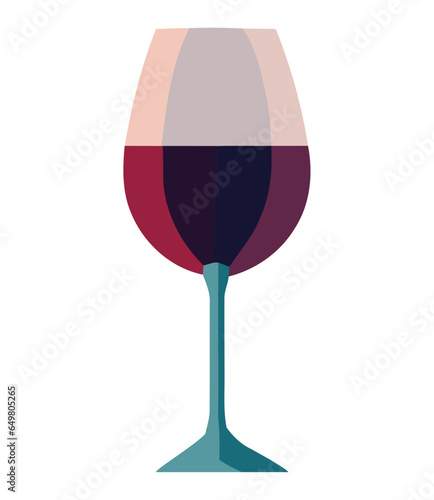 Red wine glass