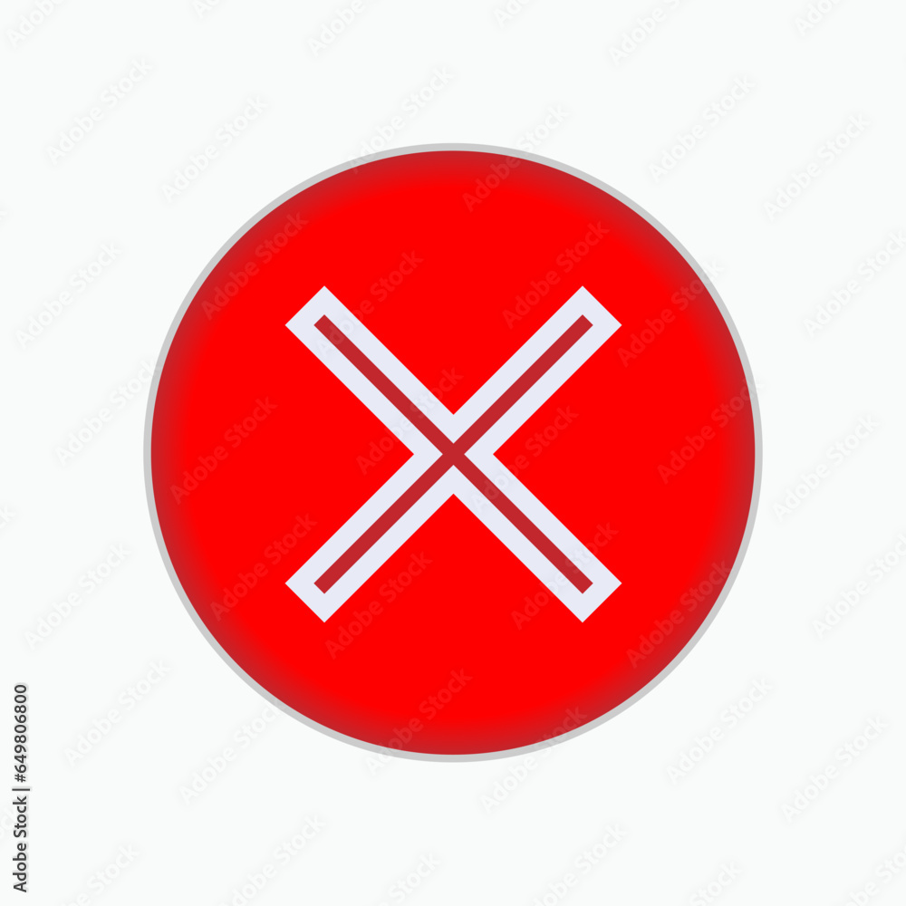Error Icon. Access Failure Symbol - Vector. Error Icon. Access Failure Symbol - Vector.