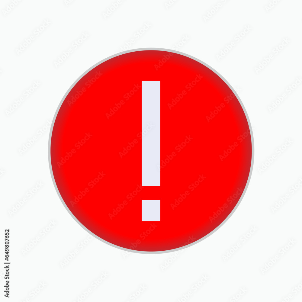 Exclamation Icon. Warning, Alert Symbol - Vector. Exclamation Icon. Warning, Alert Symbol - Vector.