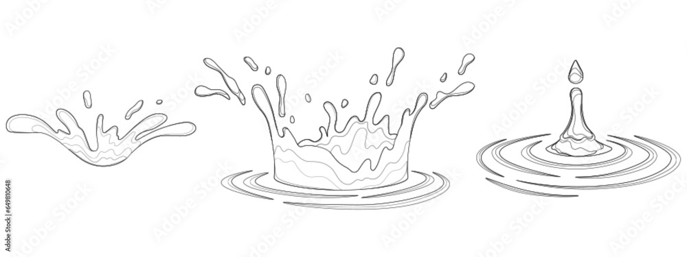 Φωτογραφία Water and juice splash liquide