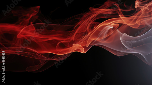 Smoke on black background, Background, Illustrations, HD
