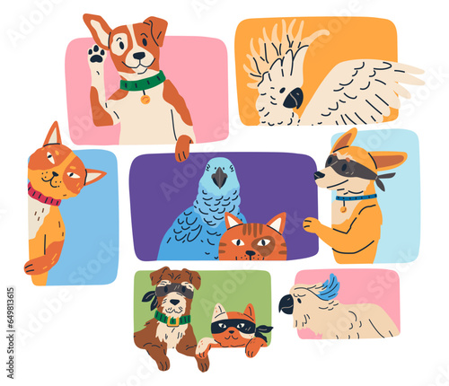 Spying, observing and sneaking. Vector illustration. Spying person, quiet observer immersed in art of vigilance Making observation, action of deciphering unseen Characters peeping, silent figures