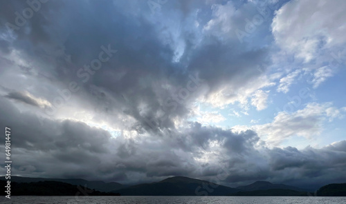 Large Open Sky with Clouds