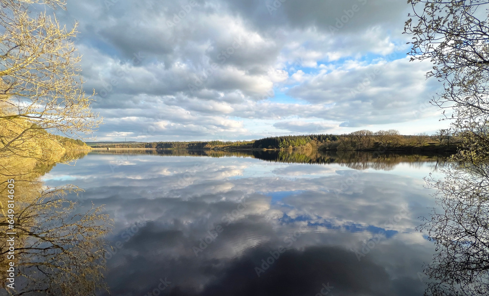 Lake reflections in the eveing Lake reflections in the eveing