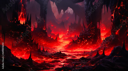 Lava Flowing and Cooling into New Land, Earth's Fiery Birth of Terrain,