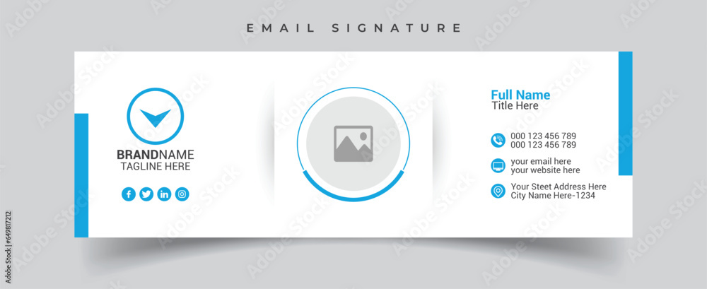 email signature template design or email footer email signature template design or email footer