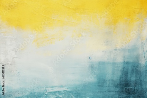 blue and yellow abstract background on canvas texture