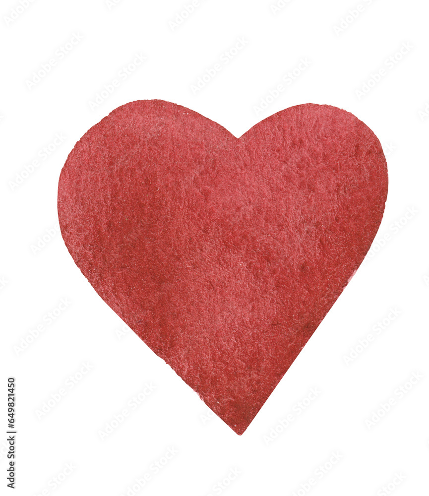 Red stylized heart