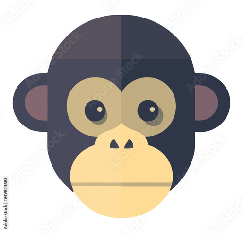 Smiling macaque design