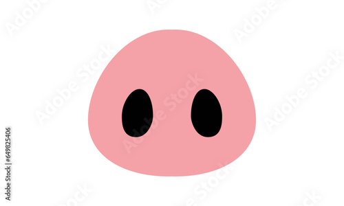 Pig nose icon isolated vector illustration. High quality