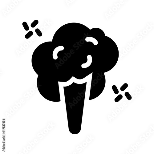 cotton candy solid icon illustration vector graphic