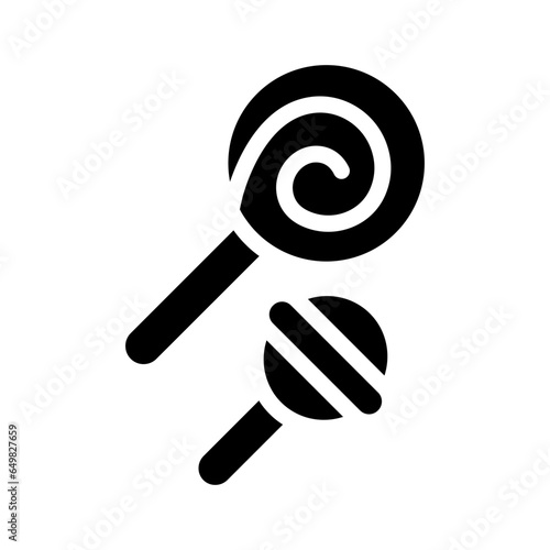 lollipop solid icon illustration vector graphic