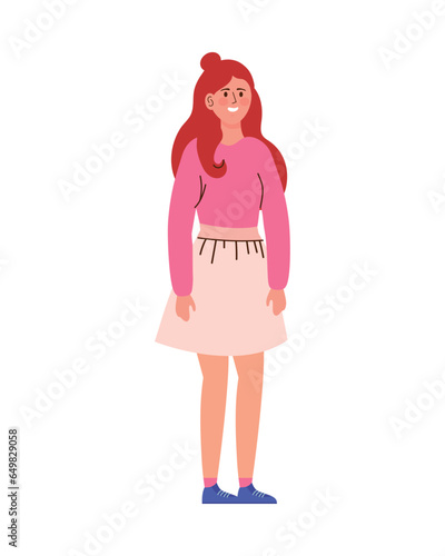 woman with long hair icon