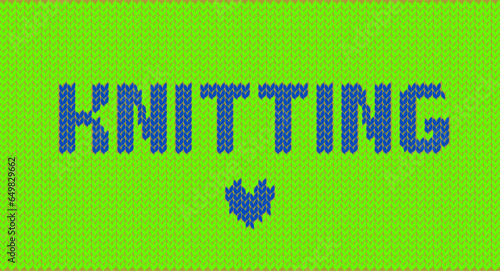 Knitting. Canvas
