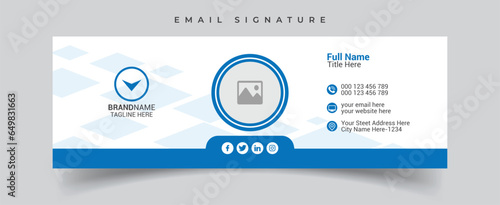email signature template or email footer