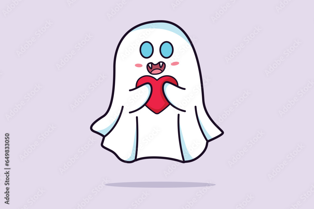 Magic scary spirits with different emotions and face expressions. Cute funny happy ghosts concept. Colored flat vector illustration isolated. Magic scary spirits with different emotions and face expressions. Cute funny happy ghosts concept. Colored flat vector illustration isolated.