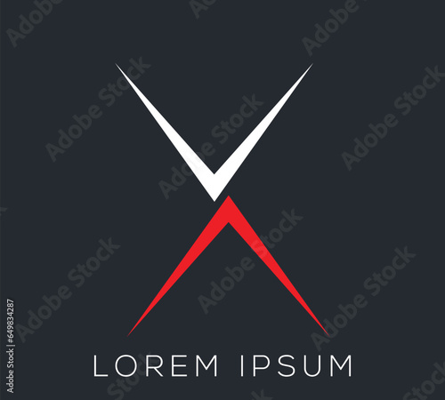 Letter 'X' Logo Design Illustration Template.