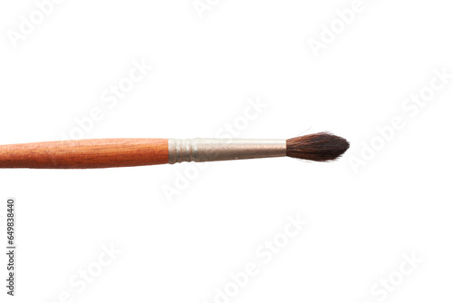 Watercolor brush on transparent background. creativity and art.