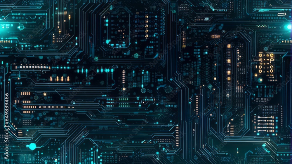 Futuristic server Abstract background circuit board