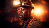 portrait black man underground miner