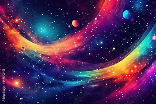 Hintergrund abstrakt bunt Deep Space