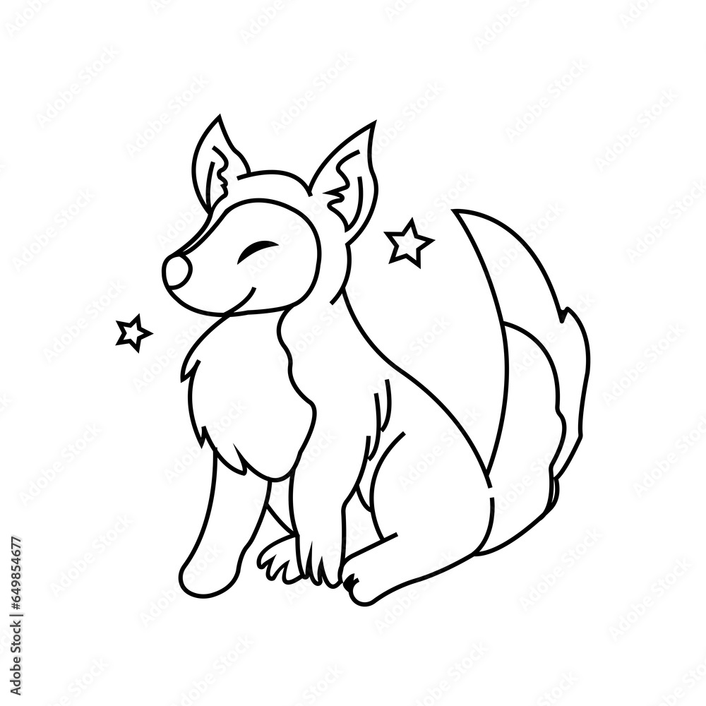 Cute fox . Cute fox .