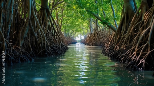 water mangrove forest coastal illustration plant landscape, sea ecology, wood tropical water mangrove forest coastal photo