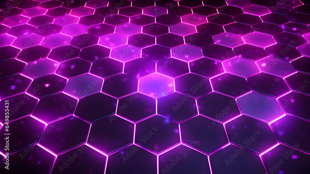 Fototapeta premium Abstract technological hexagons background.