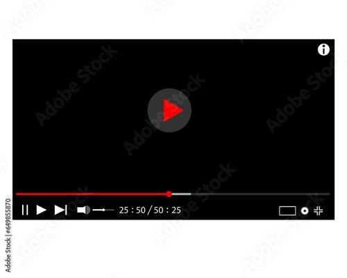 Webvideo streaming design template. vector illustration.