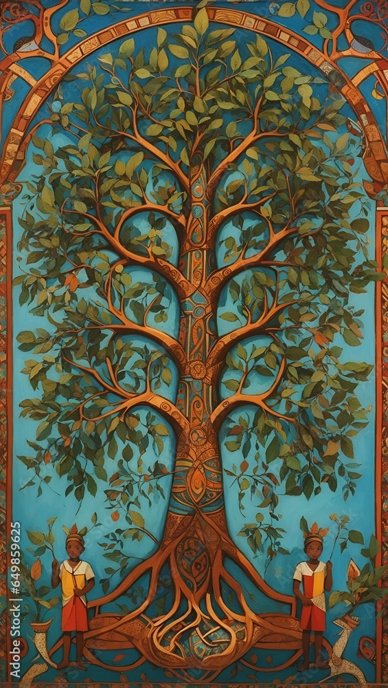 Tree of Life MALAGASY Art Wallpaper V