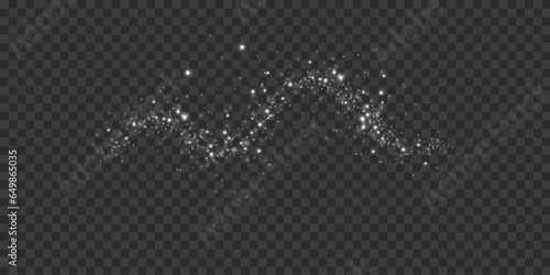 Bokeh light lights effect background. White png dust light. Christmas background of shining dust Christmas glowing light bokeh confetti and spark overlay texture for your design.