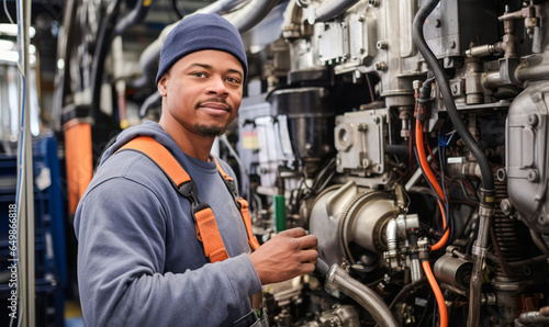 Diesel Dexterity: Portrait of an Engine Specialist.