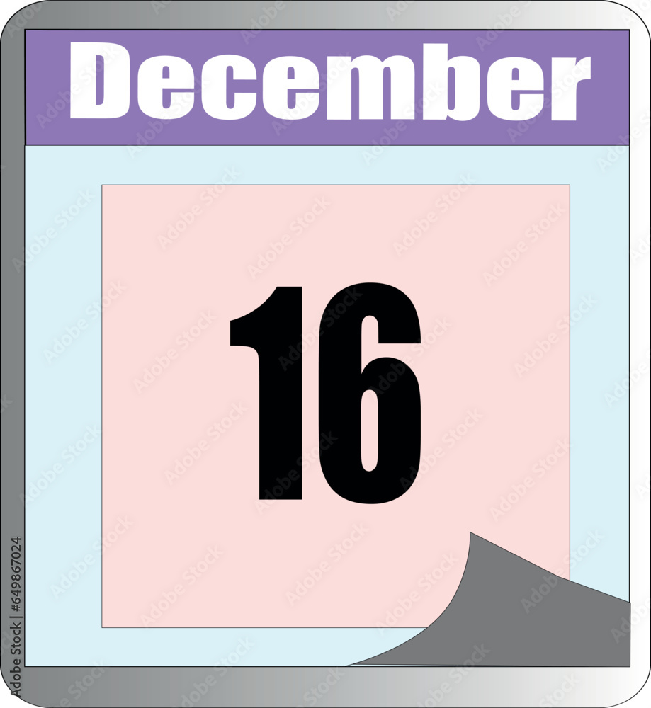 every day of December in different colors every day of December in different colors