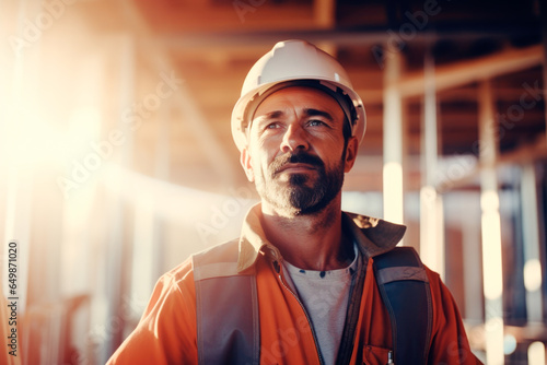 Portrait of a skilled metalworker wearing protective clothing