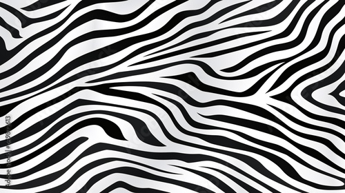 Canvas in Motion  Zebra Patterns Evolve on a White Background