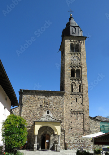 Tableau sur toile Church of Santa Maria Asunta in Morgex