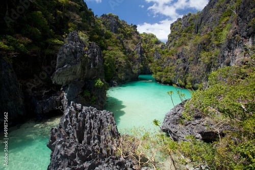The Small Lagoon On Miniloc Island, Near El Nido; Bacuit Archipelago, Palawan, Philippines photo