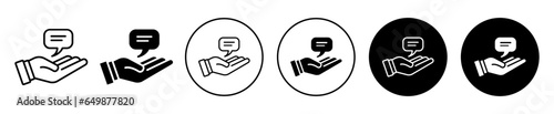 advice icon. business finance advisor symbol. Customer help desk to support faq question ask vector set. Consulting service to the inquiry request line sign. 