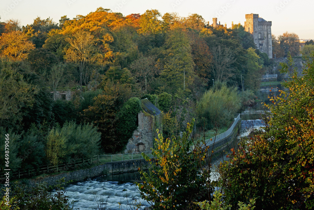 Kilkenny Castle And River Nore; Kilkenny, County Kilkenny, Ireland