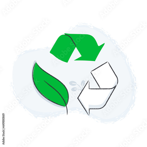 Promote recycling with this icon. Perfect for symbolizing recyclable materials, sustainability, and waste reduction.