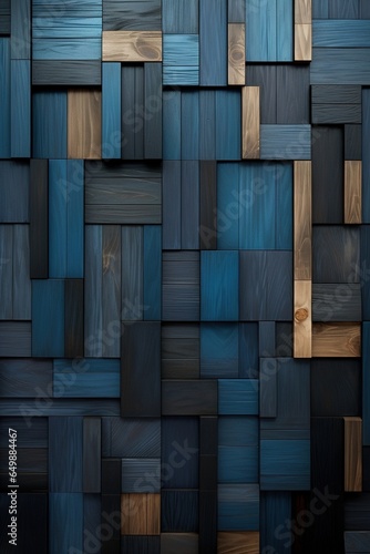 Wooden Wonderland Qubic Block Housewall Spectacle Cubism in Color Playful Housewall Palette