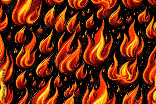 fire flames background generated by AI technology