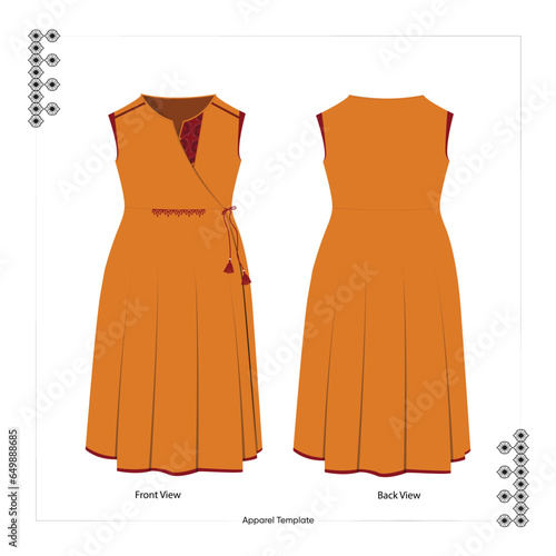 illustration of girls dress