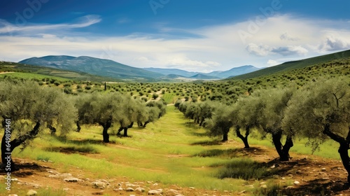 spain spanish olive groves illustration agriculture mediterranean, tree grove, food nature spain spanish olive groves © sevector