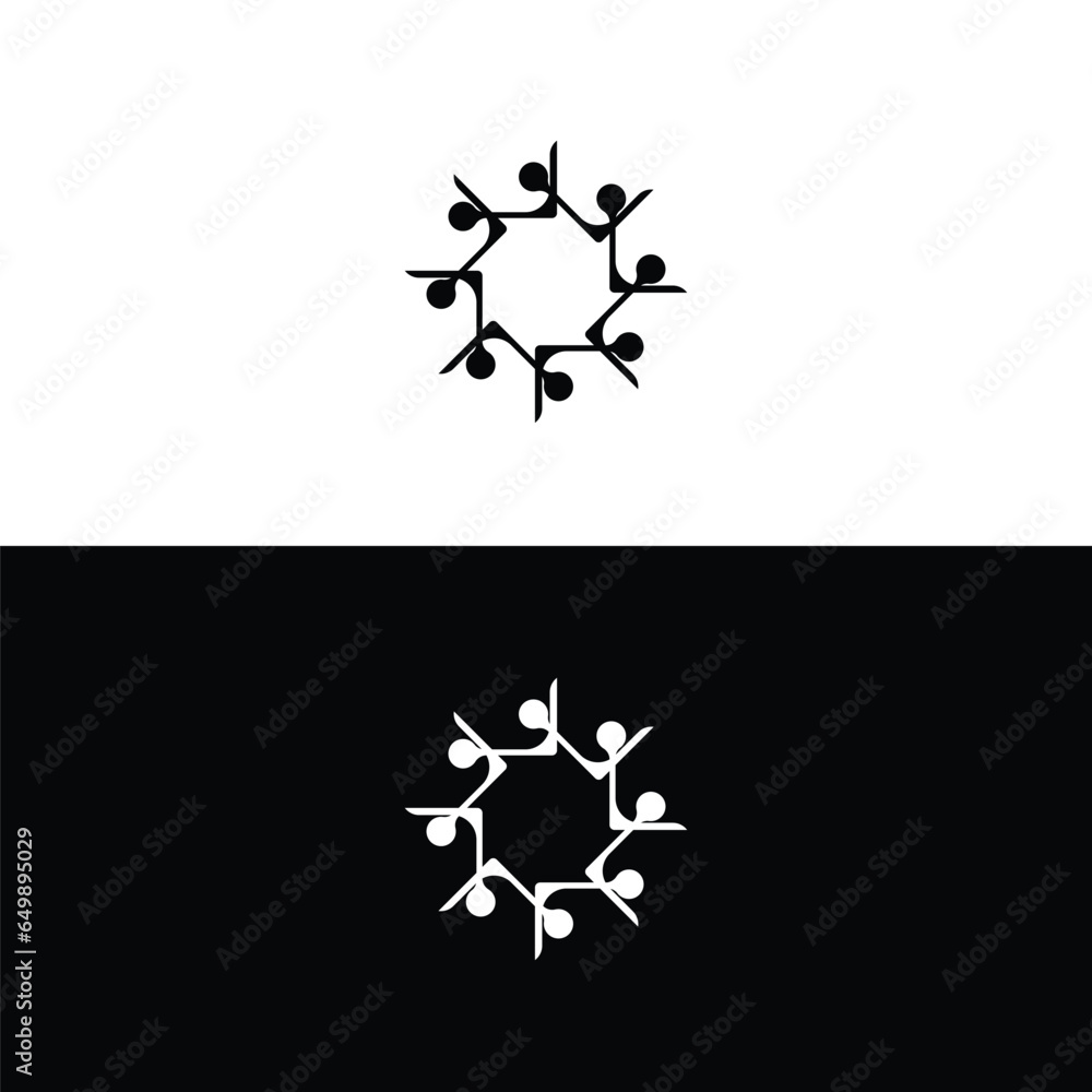 Circle vector logo silhouette design . Circle icon illustration Circle vector logo silhouette design . Circle icon illustration